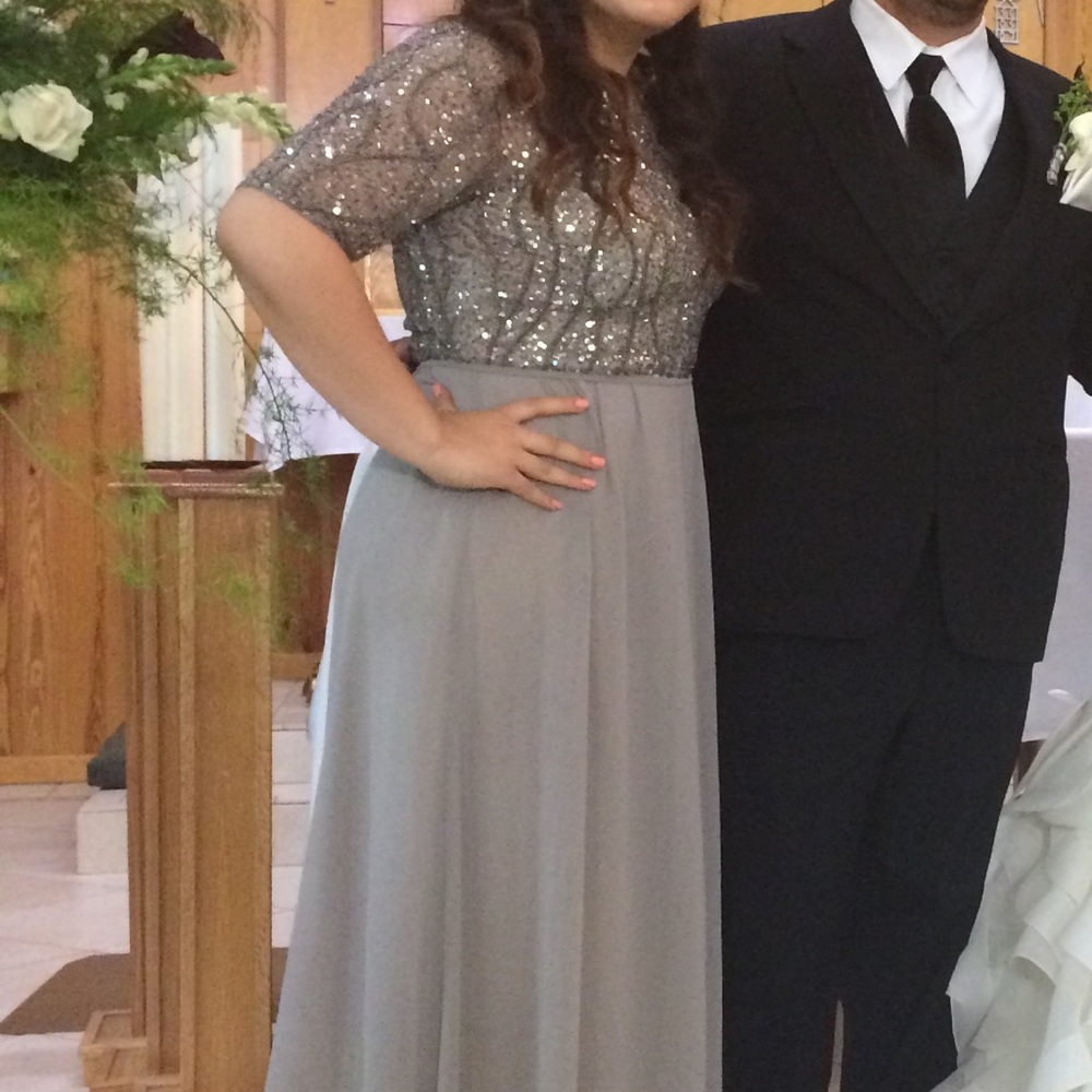 Dillard’s Long grey dress
